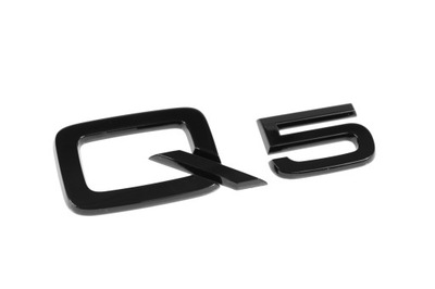 EMBLEMA INSIGNIA LOGOTIPO TAPA DE MALETERO PARTE TRASERA PARTE TRASERA AUDI Q5 NEGRO BLACK ORIGINAL  