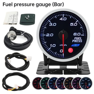 2 Inch 52MM Oil Press Gauge Smoke Lens 0-10 Bar PSI Oil Pressure Met~75197