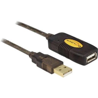 Przedłużacz kabla USB 2.0 Delock 30m czarny