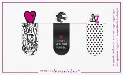 ZAKŁADKI MAGNETYCZNE - LITERKI, MOSES