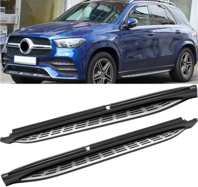 ESCALONES UMBRALES LADO MERCEDES GLE W167 V167 CROMO  