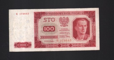 POLSKA - 100 ZŁOTYCH 1948 - SERIA E