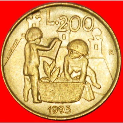 SAN MARINO 200 lirów 1995