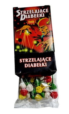 STRZELAJĄCE DIABEŁKI DUŻE opakowanie 50 SZTUK