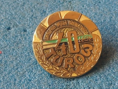 odznaka 40 lecie turów