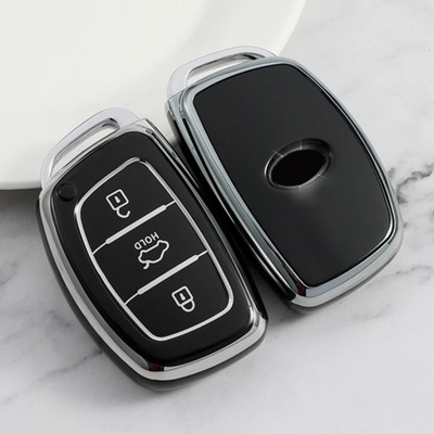 TPU КОРПУС КЛЮЧА DO АВТОМОБИЛЯ КРЫШКА ДЛЯ HYUNDAI TUCSON SONATA ~22885