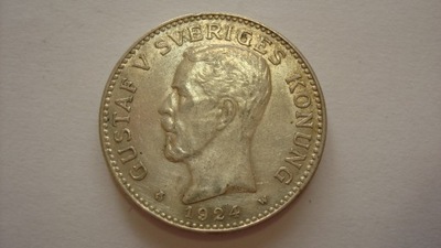 Szwecja 2 korony 1924 stan 3+