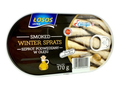 SZPROT ŁOSOŚ WINTER PODWĘDZANY W OLEJU 170 g