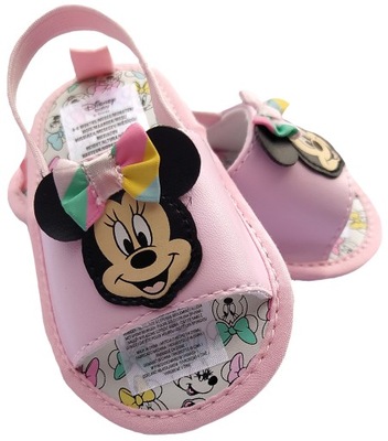 DISNEY sandałki niechodki MINNIE MOUSE 6-9m 74 18