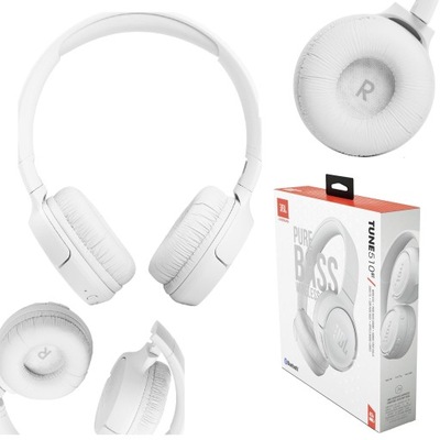 Słuchawki JBL Tune 510BT - białe, Bluetooth OUT