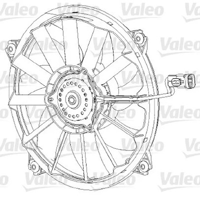 V 696091 VENTILIATORIUS AUŠINTUVO PEUGEOT 307 / C4 VNT. 