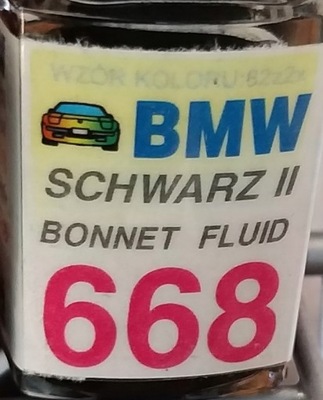 ZAPRAWKA LAKIERNICZA BMW 668 schwarz II bonnet flu