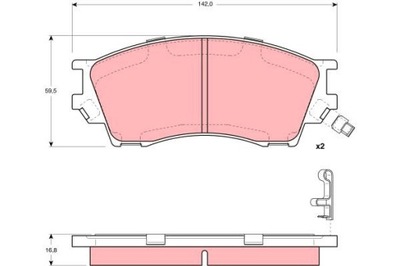 КОЛОДКИ ДИСКОВЫЕ ТОРМОЗНОЕ TRW GDB3230 