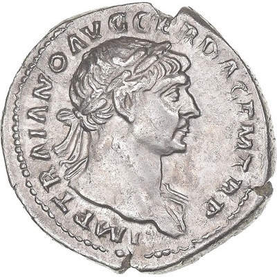 Moneta, Trajan, Denarius, ca. 108-109, Rome, “Daci