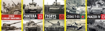 Czołgi II Wojny Światowej + Pantera + Czołg T-55 + Panzer IV + Tygrys