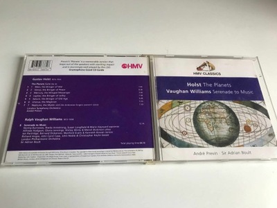 CD Holst The Planets Vaughan Williams Andre Previn Adrian Boult STAN 5/6
