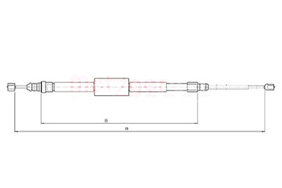 METZGER CABLE DE FRENADO DE MANO  