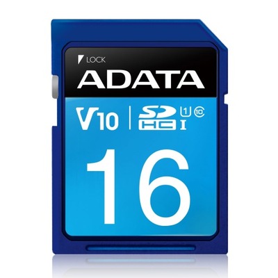 ADATA 16GB SD SDHC 16 GB Class 10 UHS-1 100MBs V10