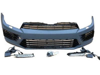 Бампер передній vw scirocco 15- look r20 фото №1