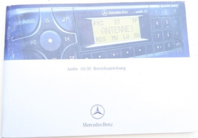 Инструкция радио аудио 10/30 mercedes w140 w210 w208 фото №1
