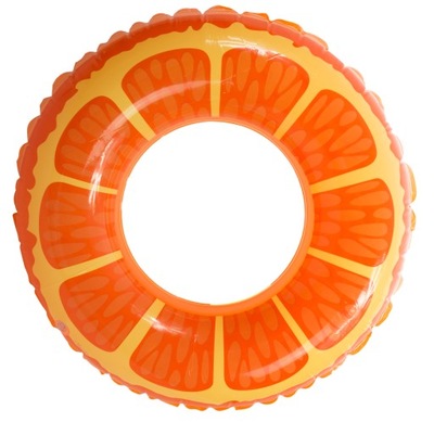 Koło dmuchane Ikonka Pomarańcza pomarańczowe 90 cm