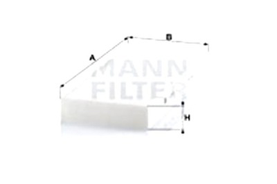 MANN-FILTER ФИЛЬТР САЛОНА MAN L2000 M 2000 L 06.93-