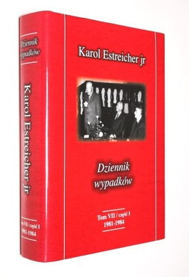 Dziennik wypadków Karol Estreicher Jr tom VII / cz 1 1981-1984 + 3x CD bdb