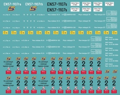 Kalkomania EN57-1107 SKM