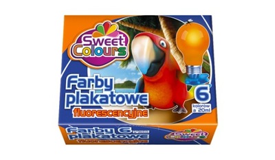 Farby plakatowe fluorescencyjne 6-kol. 20 ml.Otock