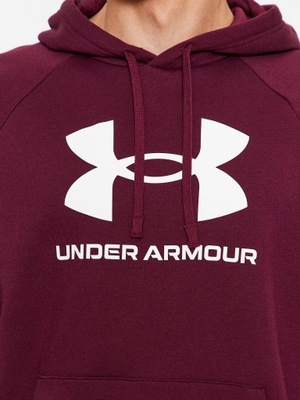 Under Armour Bluza Ua Rival Fleece Logo Hd 1379758 Bordowy Loose Fit