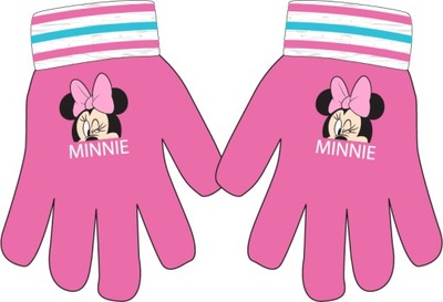 RĘKAWICZKI DZIECIĘCE MYSZKA MINNIE DISNEY MINNIE MOUSE ONE SIZE 3-8 LAT