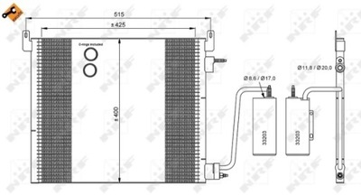 NRF 35741 КОНДЕНСАТОР, КОНДИЦІОНЕР