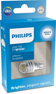 LUZ ULTINON PRO6000SI DIODO LUMINOSO LED W16W 6000K PHILIPS  