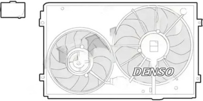 Вентилятор радіатора der32011 denso audi a1 a3 фото №1
