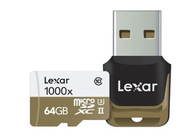 KARTA Lexar 64GB microSDXC 1000x 150MB/s+czytnik