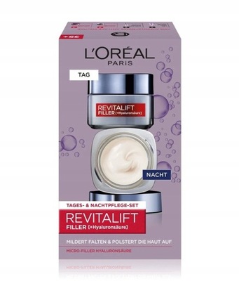 L'Oréal Paris Revitalift Filler Krem do twarzy na dzień i na noc 2 x 50 ml