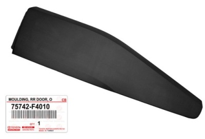 Toyota c-hr chr 2016+ молдинг дверь задняя левая 75742-f4010 75742f4010 оригинал фото №1