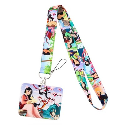 YQ317 Mickey Mouse Lanyard Pooh Bear Phone Rope Toy Story ID Card Badge 