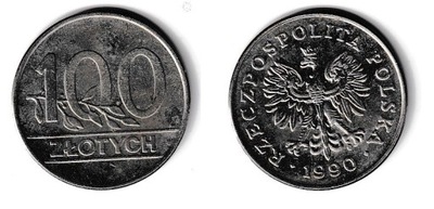 100 sto złotych - 1990 rok
