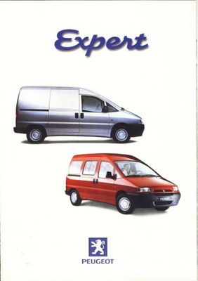 PEUGEOT EXPERT PROSPEKT 1998 POLACO  