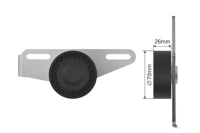 Ролик натягувача ремінь багаторучейковий dacia dokker, dokker express minivan, фото №1