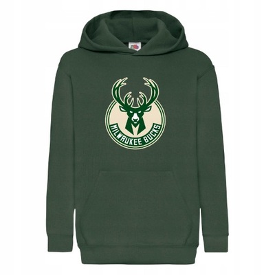 Bluza z kapturem NBA MILWAUKEE BUCKS (164)