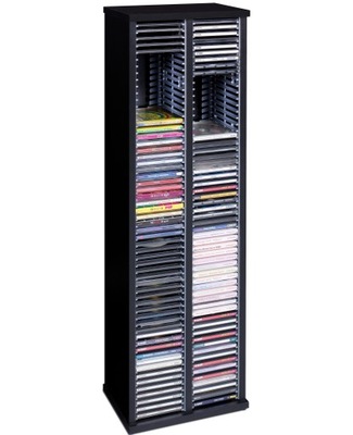 Stojak na płyty CD regał półka pojemnik CD 120 płyt kolory złożony pudełko