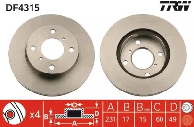 DISKU HAM. SUZUKI P. VAGONAS R+ 98-00 