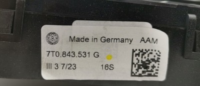 Напрямна напрямна двері vw multivan t7 7t0843531g nowa оригінальна фото №1