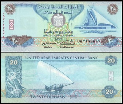 ZJEDNOCZONE EMIRATY ARABSKIE 20 DIRHAMS 2000 P 21b