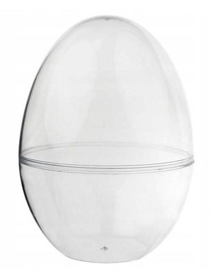 Jajko Akrylowe Przezroczyste Plastik Stojące 15cm