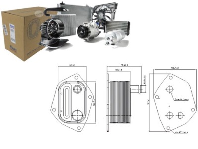 Радиатор масла hyundai accent iii getz i30 matrix kia ceed cerato i фото №1