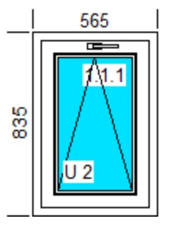 OKNA PCV 565x835 U BIAŁE