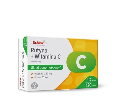 Dr.Max Rutyna + Witamina C suplement diety 120 tab